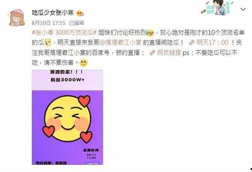吃瓜 张小寒,揭秘娱乐圈幕后故事